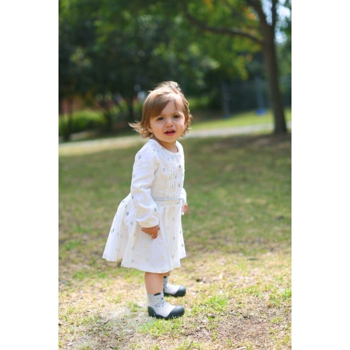 Pirmieji batukai kūdikiams Attipas "Cutie grey" 