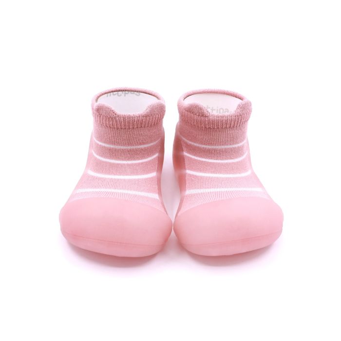 Pirmieji batukai kūdikiams Attipas "Bamboo bear" pink