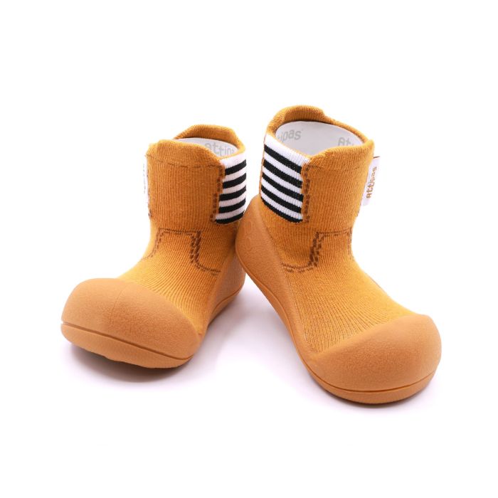 Pirmieji batukai kūdikiams Attipas "RAINBOOTS Yellow" 