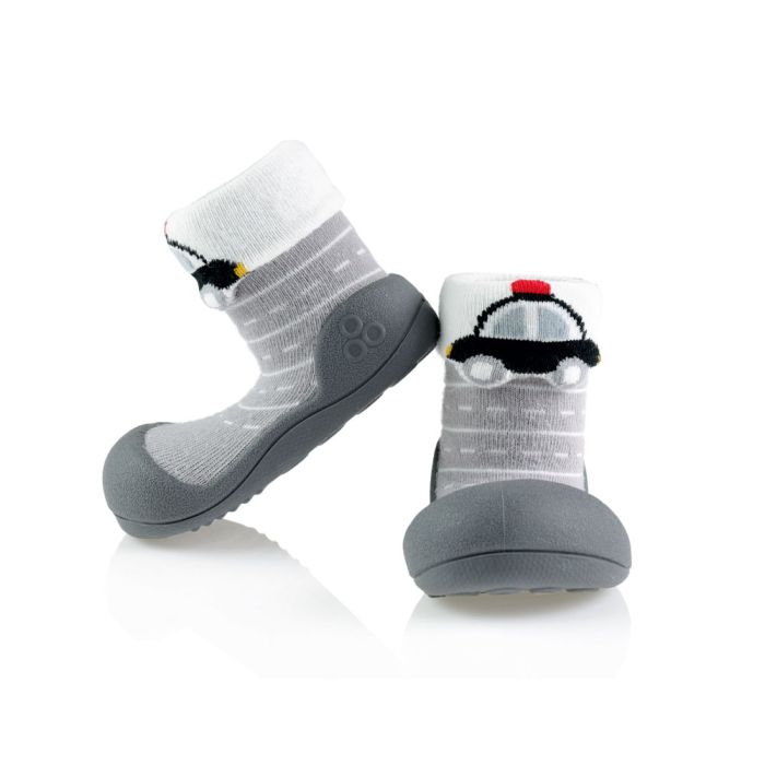 Pirmieji batukai kūdikiams Attipas "Car grey" 