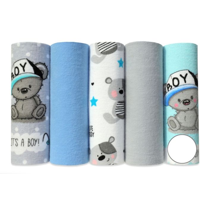 Flanelinių vystyklų rinkinys kūdikiams "Boy" 