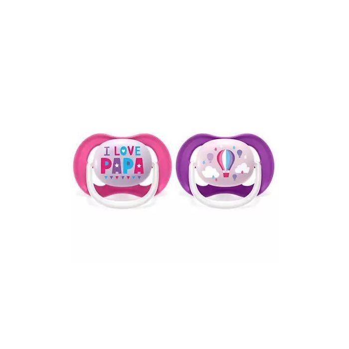 Čiulptukai AVENT "Ultra Air" ortodontinis 6-18 m 2vnt I love papa