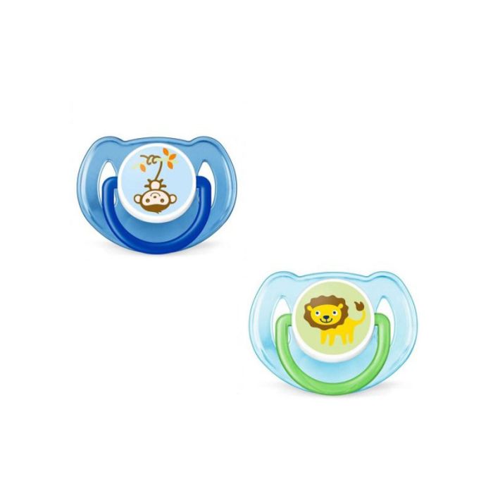 Čiulptukai AVENT "Classic" ortodontiniai 6-18m 2vnt mėl.sp. 