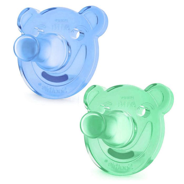 Čiulptukai AVENT "Soothie Shapes"  0-3m berniukui 2vnt