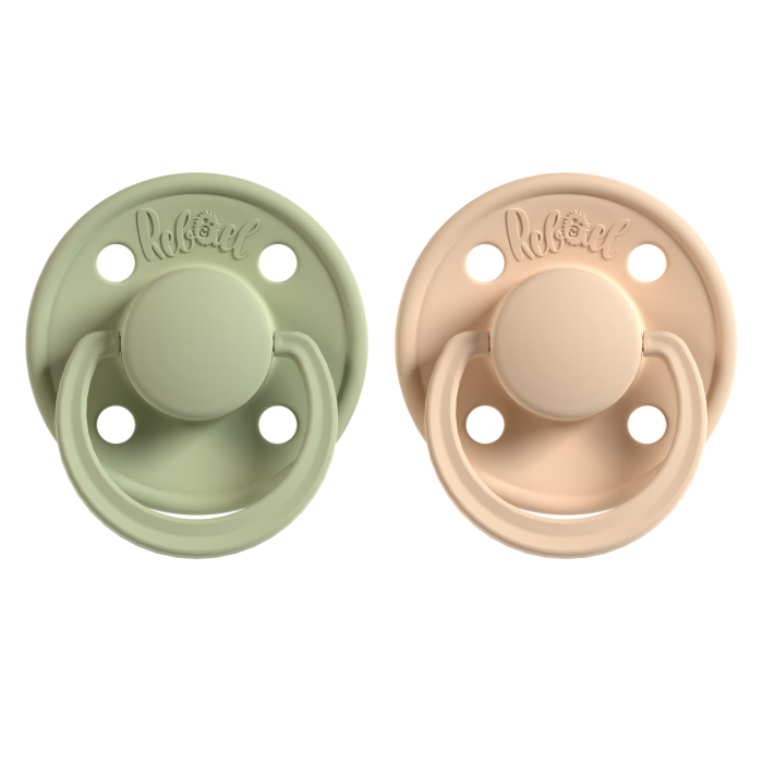 Rebael čiulptukai mono kreminis žalias 2vnt dydis 2