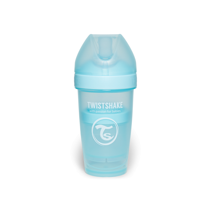 Twistshake buteliukas antikolikinis Pro Double 260ml mėlynas 79025
