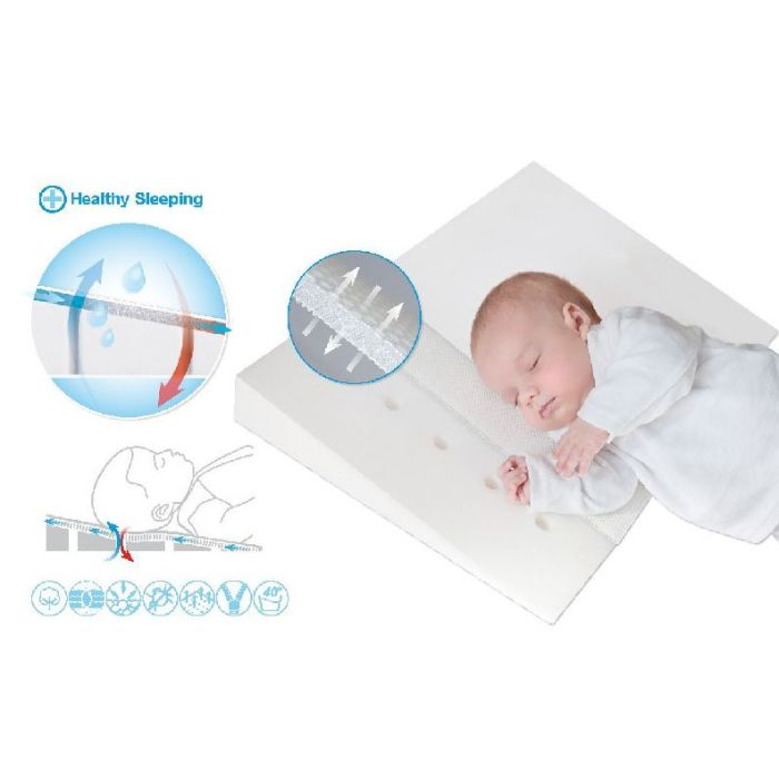 Pagalvė kūdikio lopšiukui ar vežimėliui 40x36cm "Klin original"