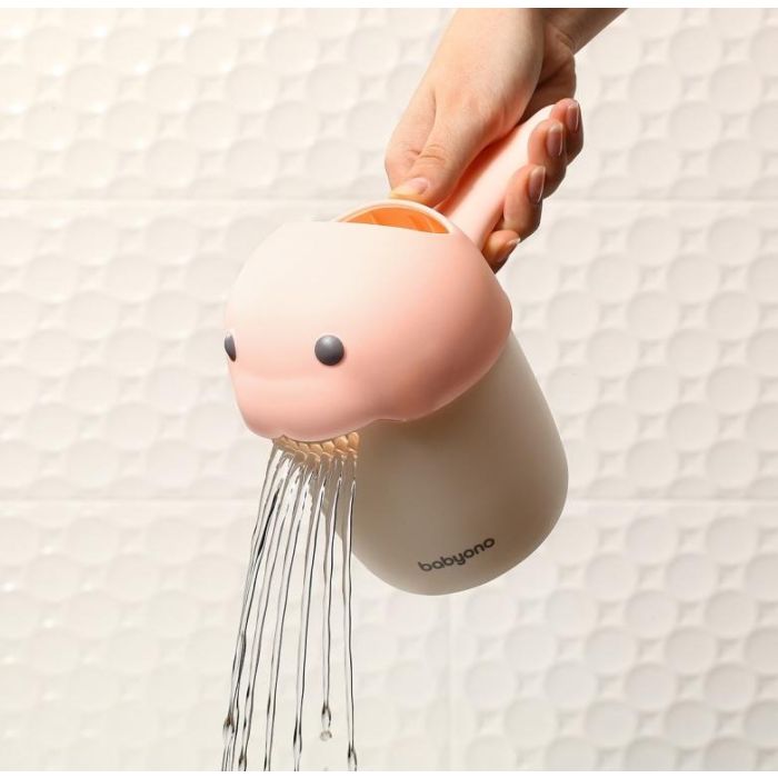 Ąsotėlis maudynėms rausva spalvos