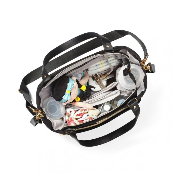 Krepšys - mamos rankinė kūdikio daiktams "Coco black" 