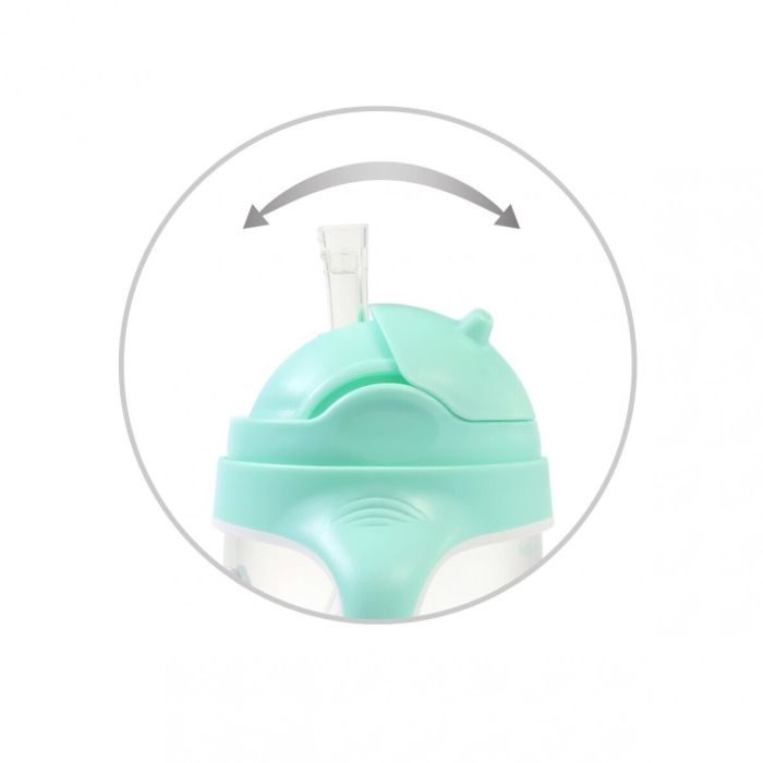 Gertuvė - neišsiliejantis puodelis su šiaudeliu 240ml