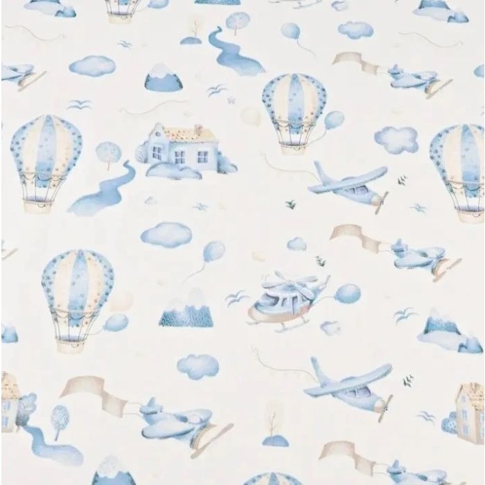 Paklodė su guma 38x80 "Cotton story" - medvilninė (galima rinktis spalvą)