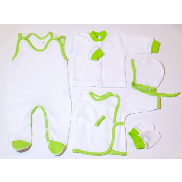 Kūdikio kraitelis - drabužėliai naujagimiui "Mono" 5 dalių