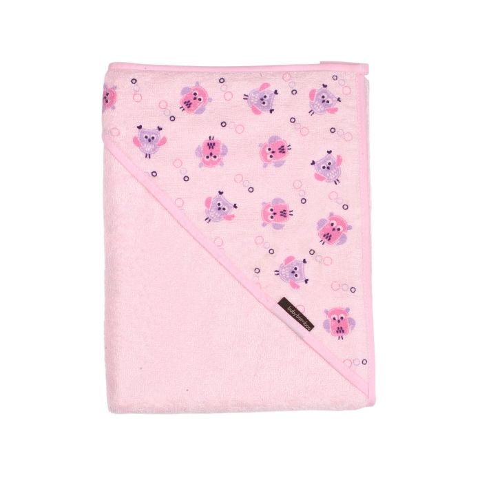 Bambukinis rankšluostis kūdikiui "Buboo" su gobtuvu 100x100 cm