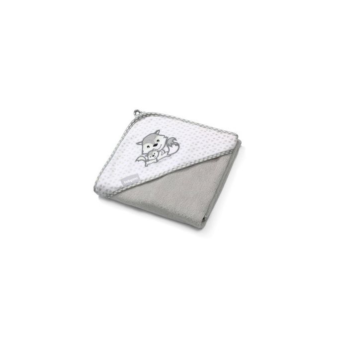 Bambukinis rankšluostis kūdikiui "FOX" su gobtuvu 76X76 cm 