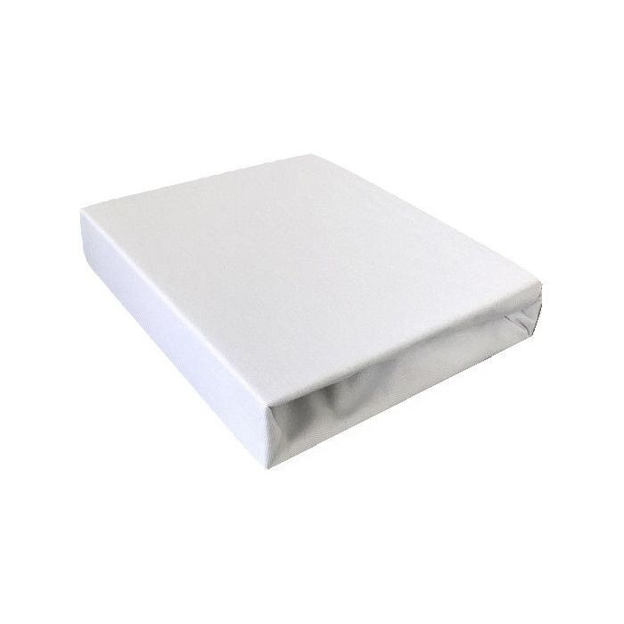 Bambukinė paklodė su guma "Bamboo" baltos spalvos