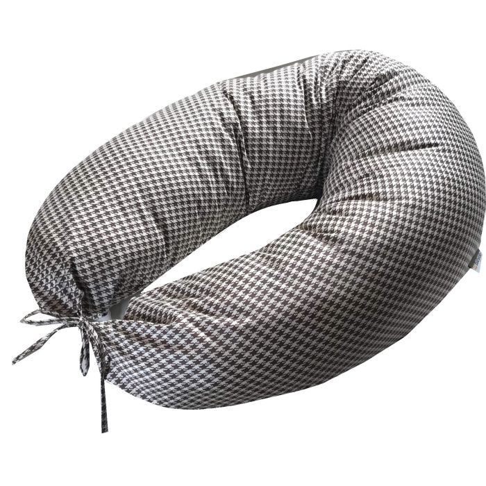 Pagalvė nėščioms 170cm "Trendy" iš medvilnės satino ruda