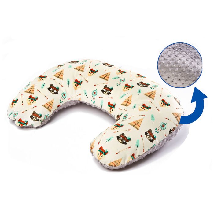 Maitinimo pagalvė 50x60cm "Indy" pilkos spalvos