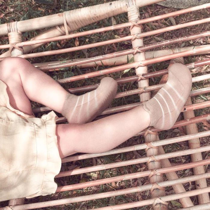 Pirmieji batukai kūdikiams Attipas "Bamboo bear" beige