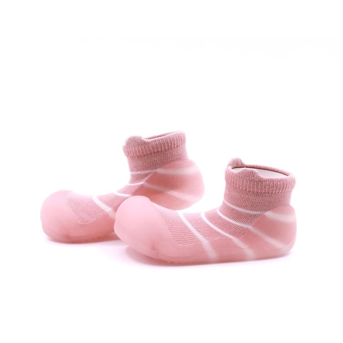 Pirmieji batukai kūdikiams Attipas "Bamboo bear" pink