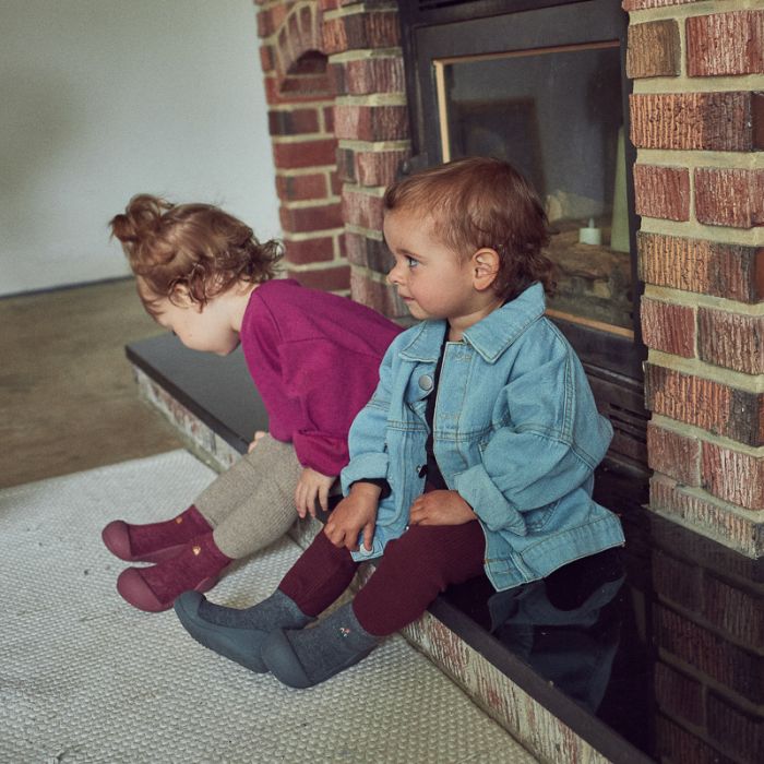 Pirmieji batukai kūdikiams Attipas "Basic chacoal" 