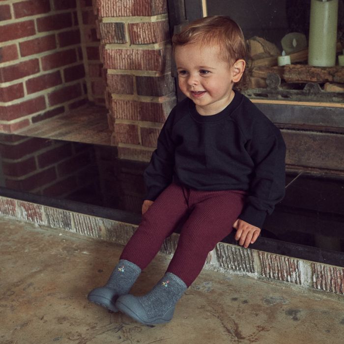 Pirmieji batukai kūdikiams Attipas "Basic chacoal" 