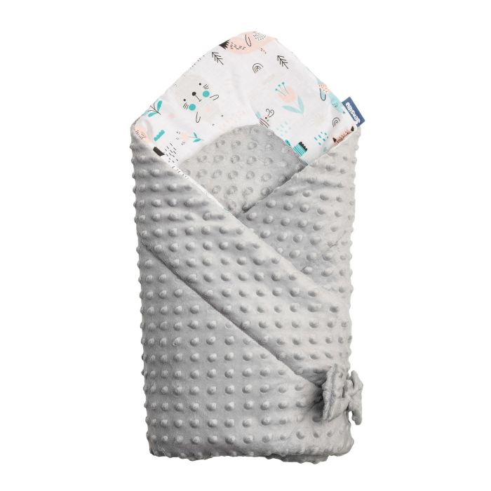 Dvipusis vokelis kūdikiui "Hedgehog" pilkas