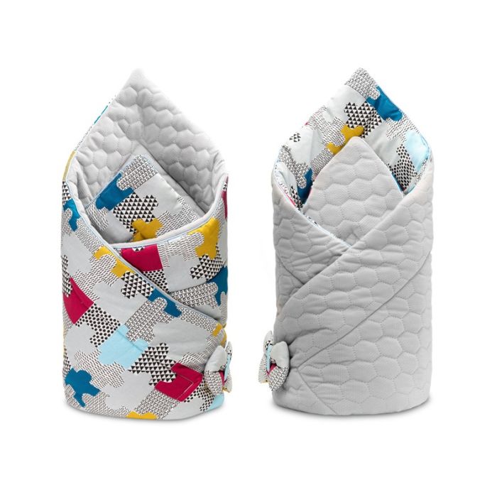 Vokelis kūdikiui "Puzzle" pilkas