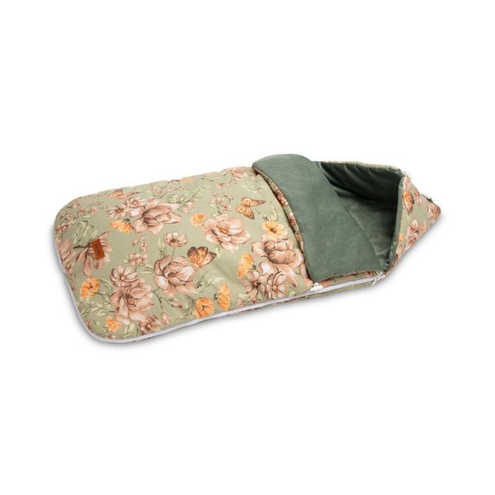 Miegmaišis į vežimėlį "FLORAL GREEN" 