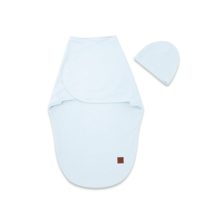 Vystyklas kokonas kūdikiui LEO baby blue interlock soft 