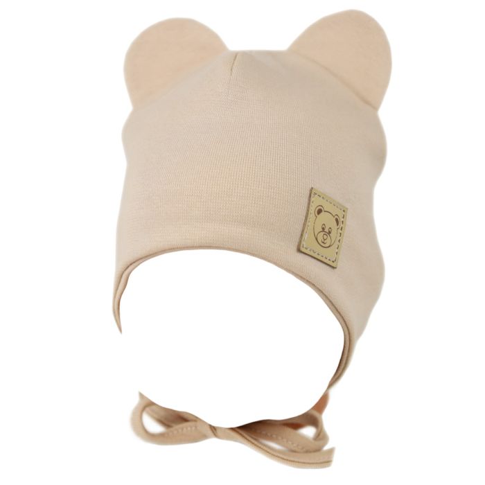 Kepurytė kūdikiui "Love" - Beige