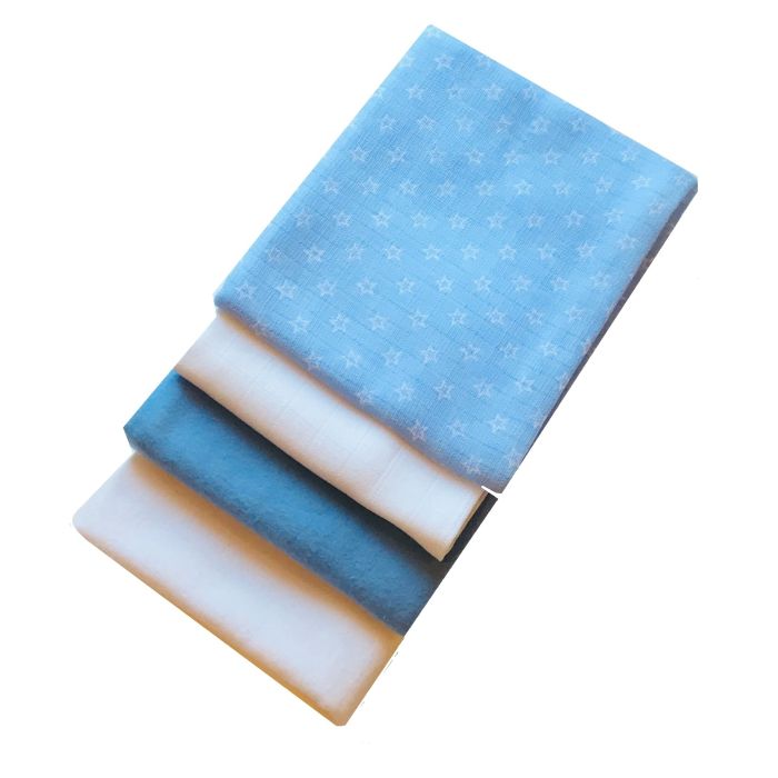 Vystyklai kūdikiui - 4 dalių komplektas "Stars"