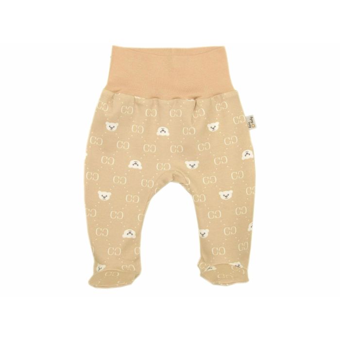 Kelnytės kūdikiui "Bear glamuor beige", su pėdutėmis
