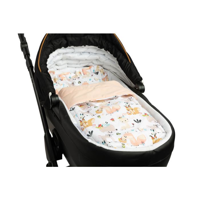 Komplektas kūdikiui "Best friends" pledas 56x76 cm ir pagalvė 34x24 cm 