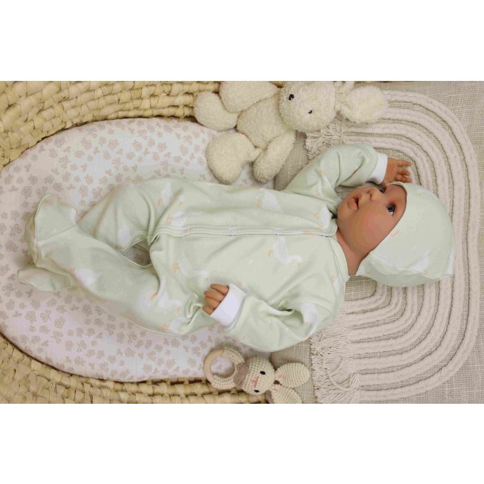 Šliaužtinukai kūdikiui "Goose " pistacijų spalvos