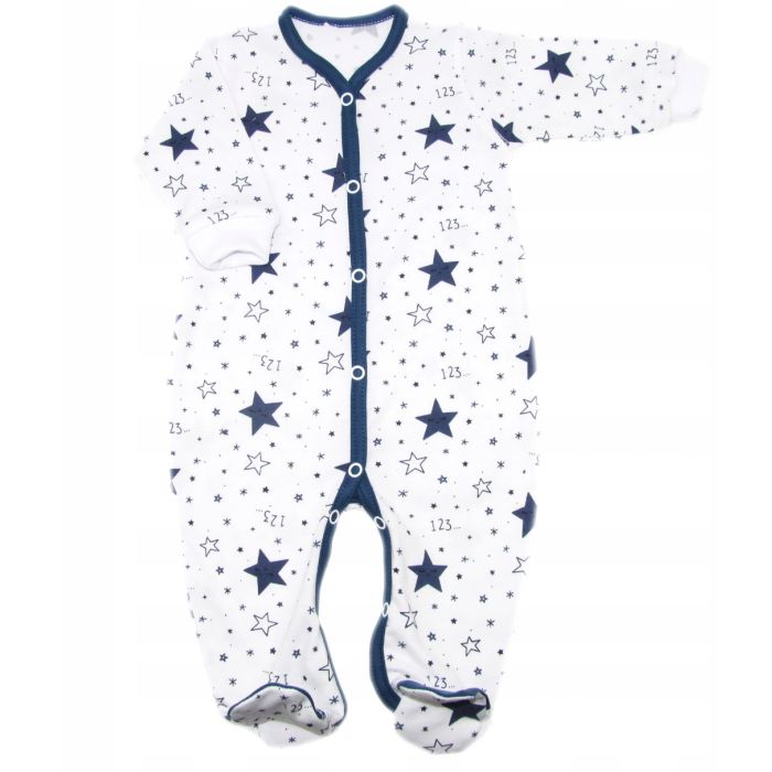 Beebi tudukombe - romper "Navy stars" sinine