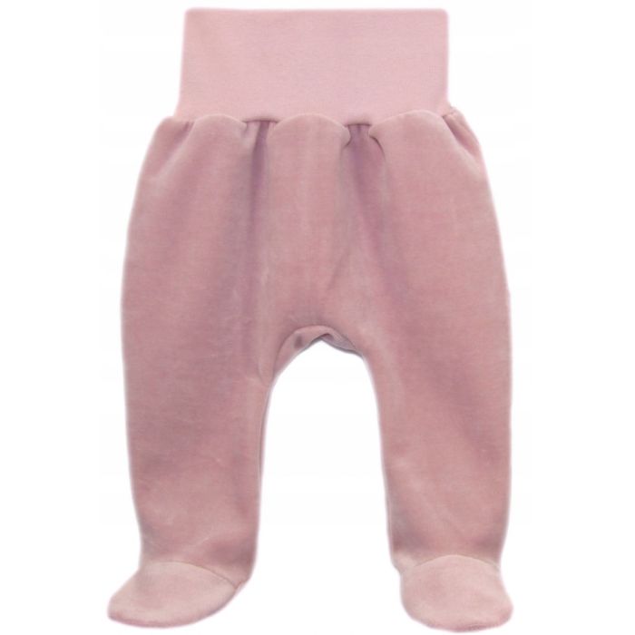 Veliūrinės kelnytės kūdikiui "Powder pink" 