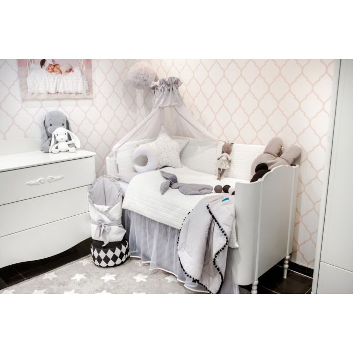 Patalynė kūdikiams su apsaugėlėmis "Bunny" su aplikacija