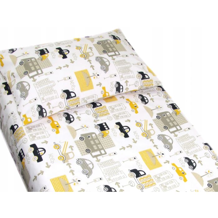 Patalynė kūdikiams 135x100 "Cars"  geltona