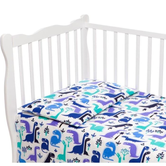 Patalynė kūdikiams 135x100 "Dino" žalia