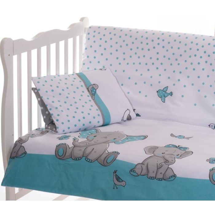 Patalynė kūdikiams 135x100 "Friends" melsva