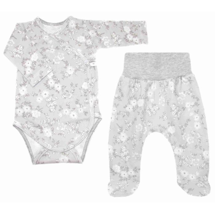 Drabužėliai kūdikiui "Gentle story" 2 dalių pilki