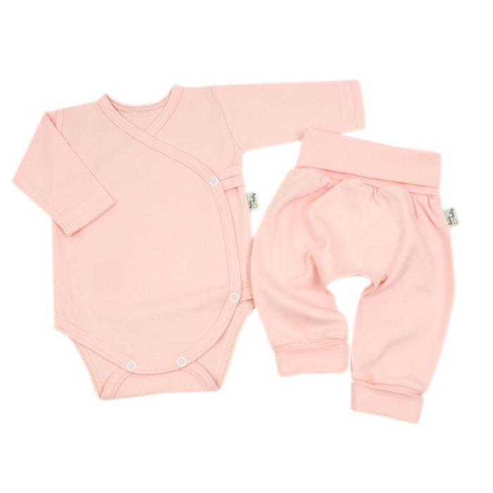 Drabužėliai kūdikiui "Blank baggi candy pink" 2 dalių