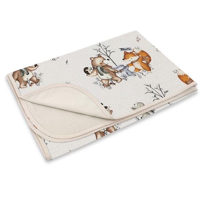 Medvilninis pledas kūdikiui "Family time" 100x75cm 