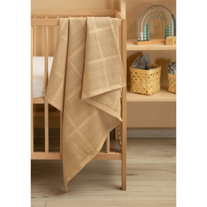 Kūdikio pledukas "Lulu beige" 95x95 cm 