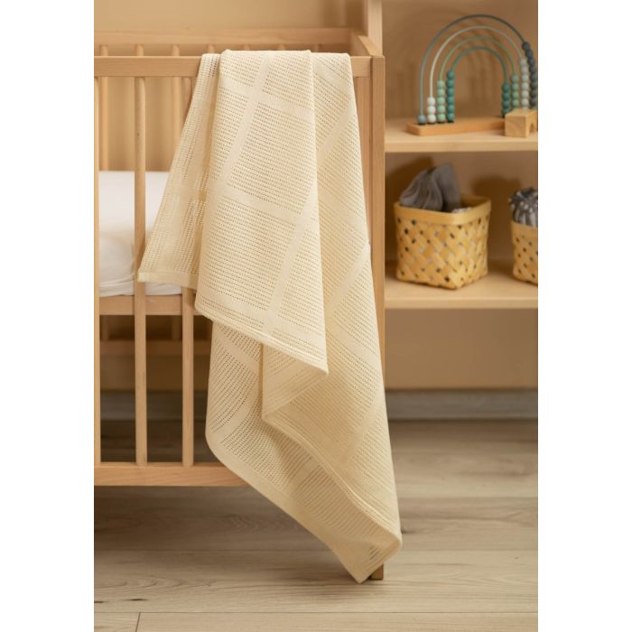 Kūdikio pledukas "Lulu ecru" 95x95 cm 