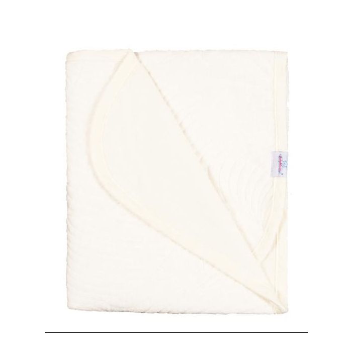 Medvilninis pledas kūdikiui "SOFT TOUCH" 100x75cm smėlio spalvos