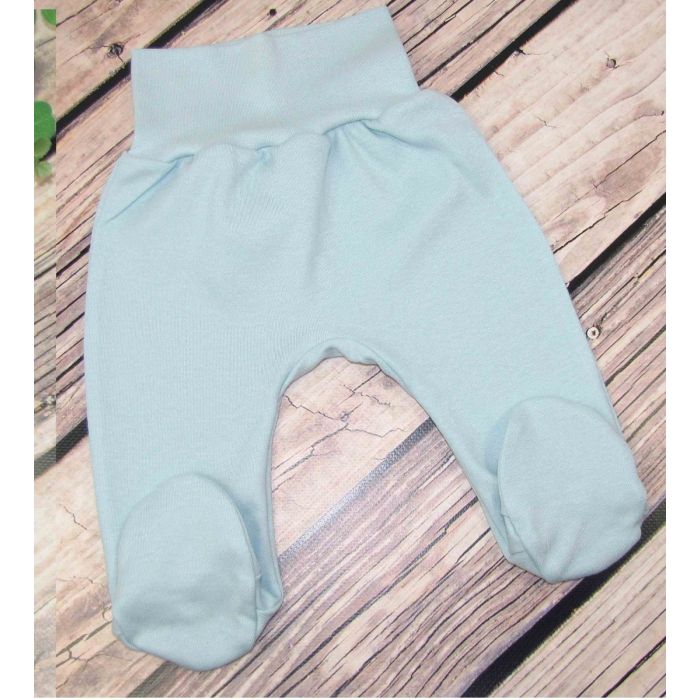 Kelnytės kūdikiui "Jersey" mėtinės su pėdutėmis