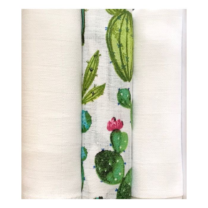 Vystyklai kūdikiui - 3 dalių komplektas "Cactus"