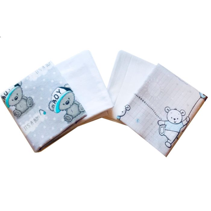 Vystyklai kūdikiui - 4 dalių komplektas "It's a boy"