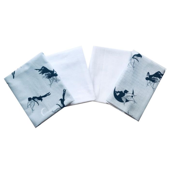 Vystyklai kūdikiui - 4 dalių komplektas "Fėjų dulksna"